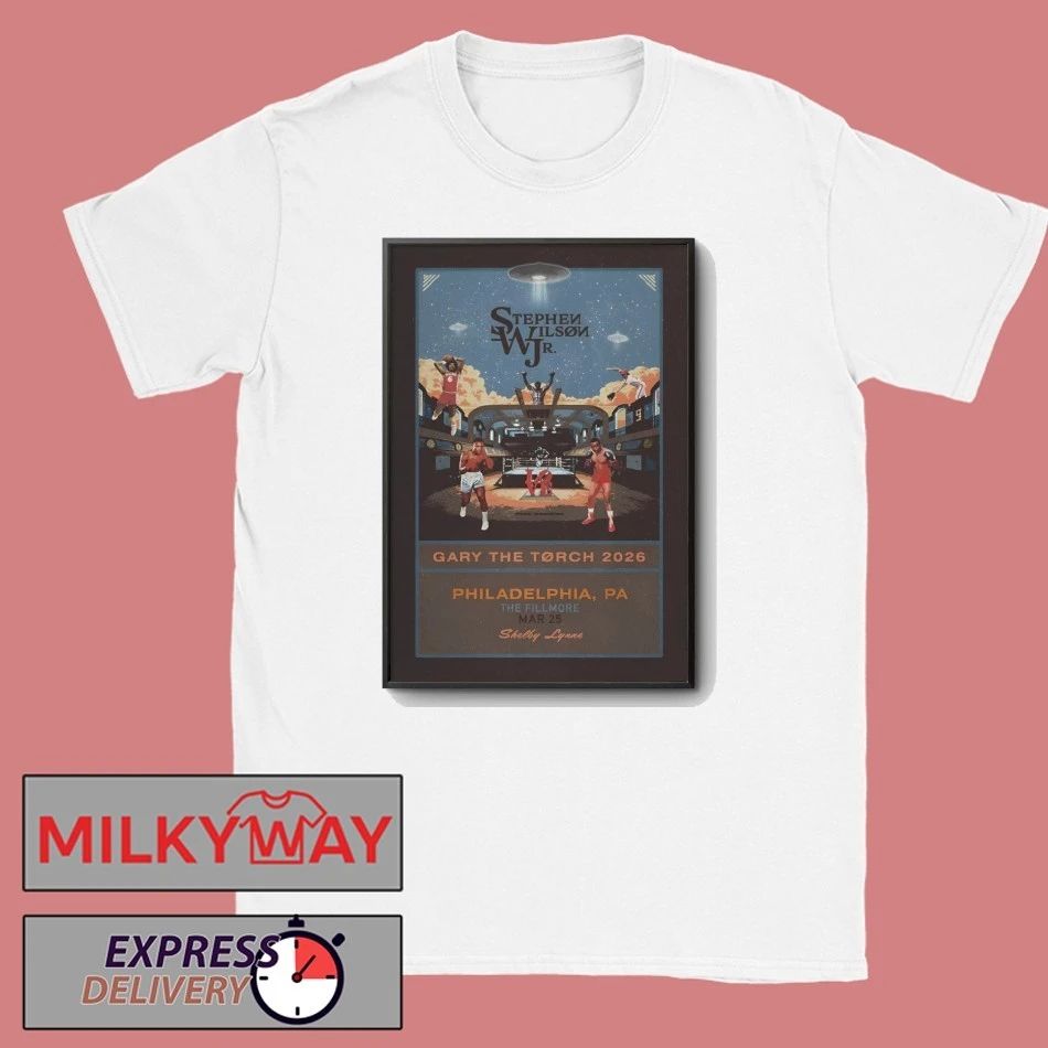 Stephen Wilson JR. In Philadelphia PA On Mar 25 2026 Poster shirt