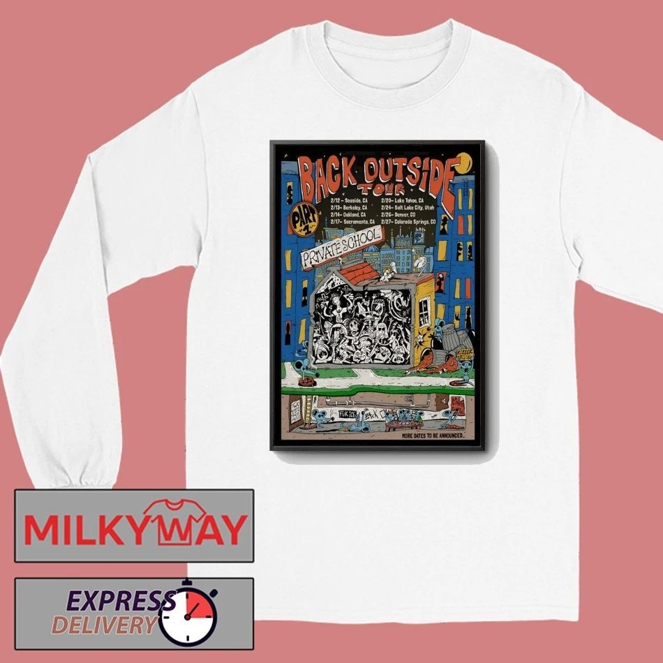 Private School Back Outside 2026 Tour Poster shirt