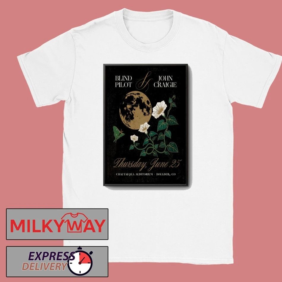 Blind Pilot And John Craigie Boulder CO On June 25 2026 Poster shirt