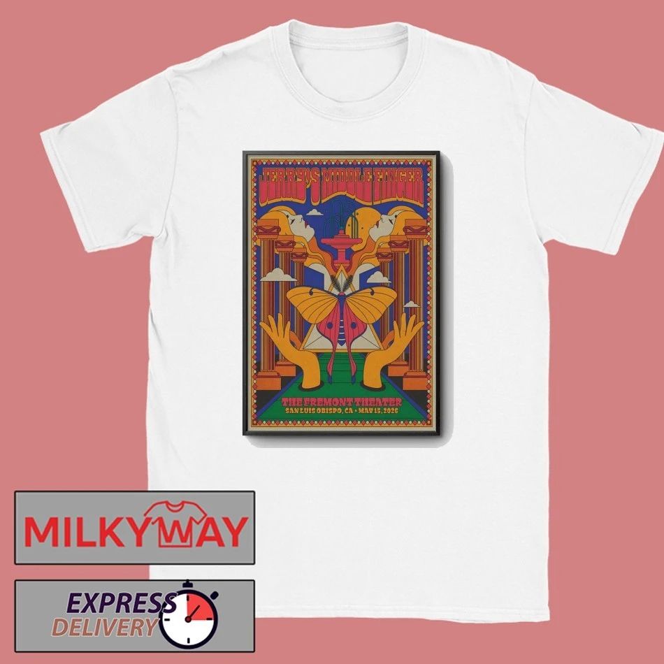Jerry’s Middle Finger May 15 2026 At The Fremont Theater Show Poster shirt