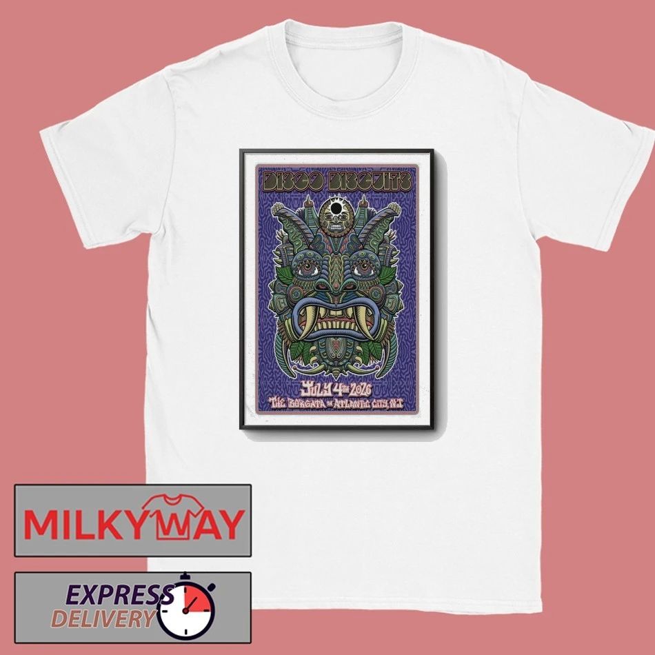 The Disco Biscuits Atlantic City, NJ July 4 2026 Borgata Event Center Tour Poster shirt