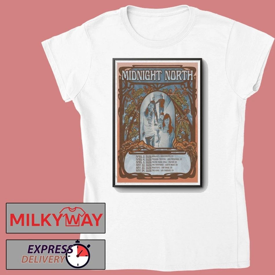 Midnight North Poster Tour Apr – May 2026 shirt