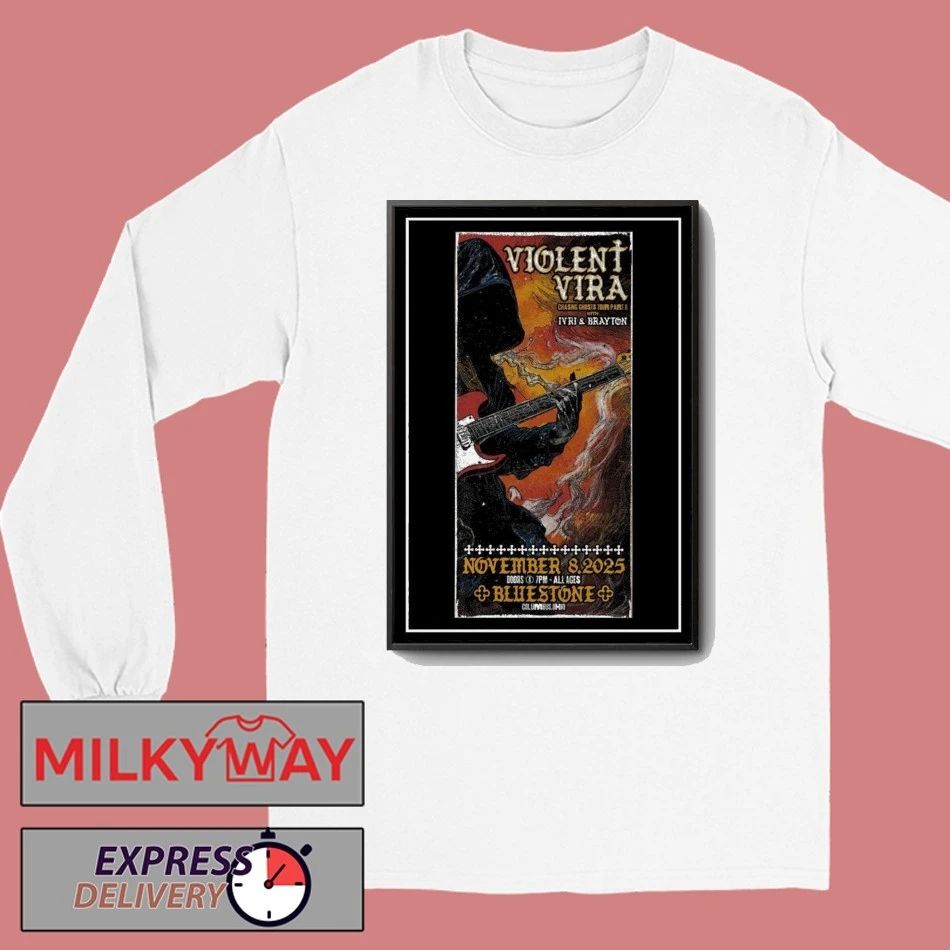 Violent Vira Bluestone Columbus Concert Poster shirt