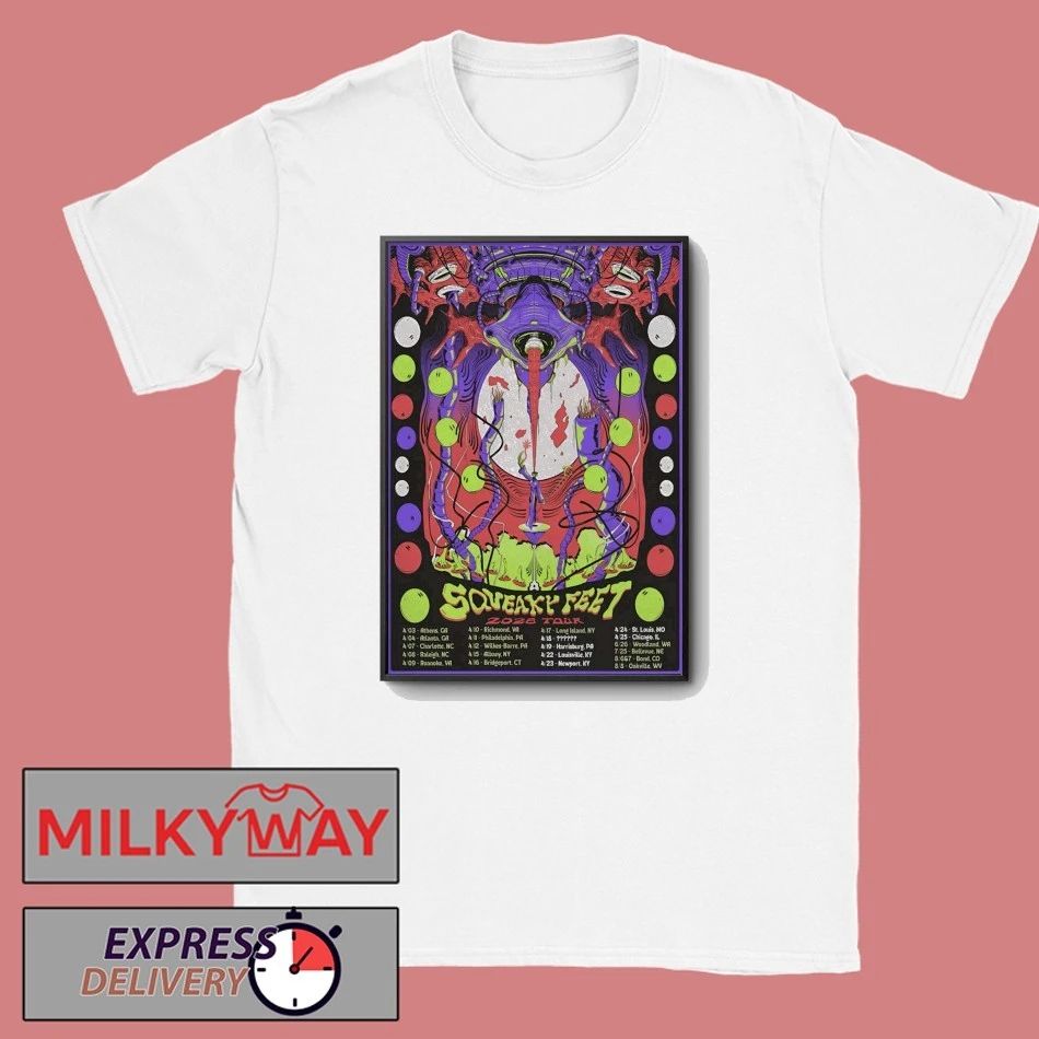 Squeaky Feet Tour 2026 Poster shirt