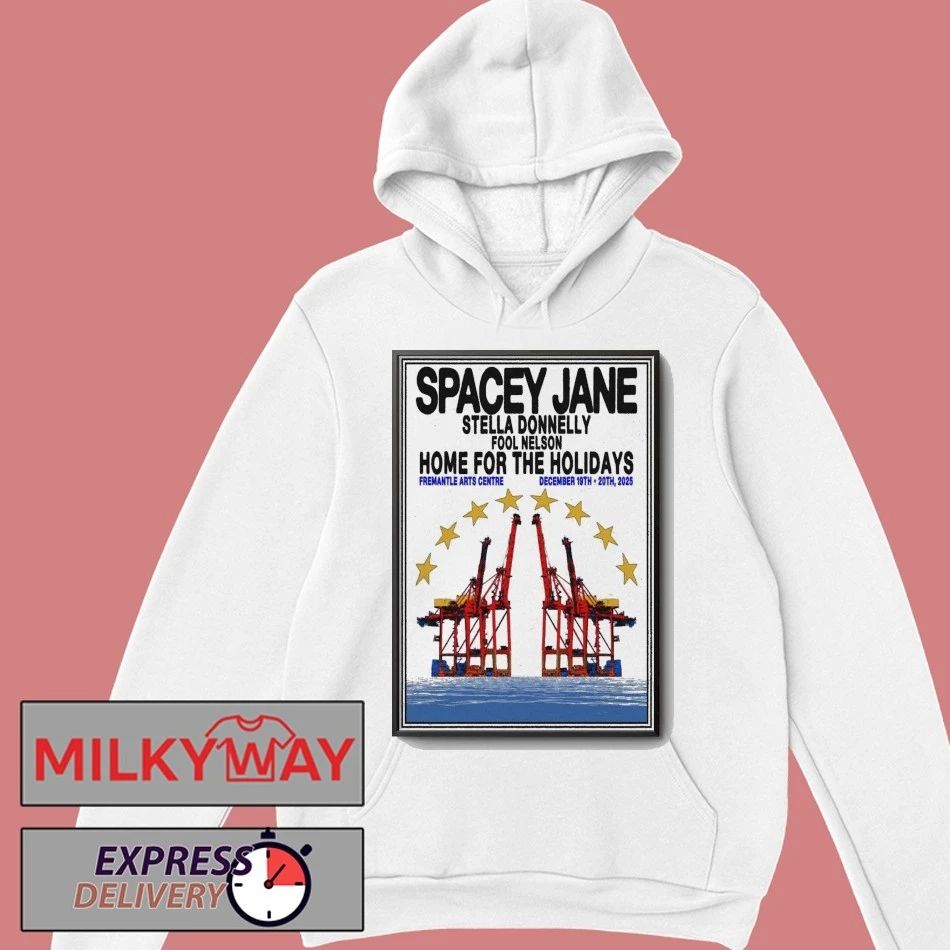 Spacey Jane shows at the Fremantle Arts Centre on December 19th and 20th 2025 Poster shirt