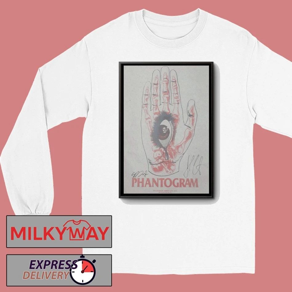 Mar 13 2026 PHANTOGRAM Signed Poster West Hollywood CA shirt
