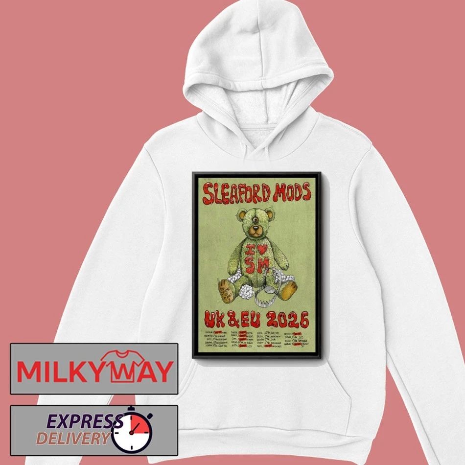 Sleaford Mods UK-Europe 2026 Tour Poster shirt