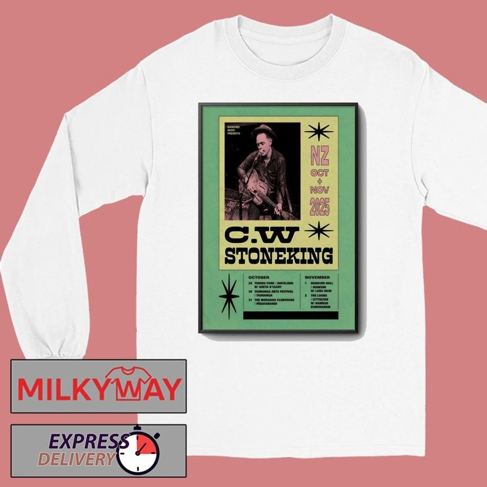 C.W. Stoneking New Zealand October And November 2025 Tour Poster shirt