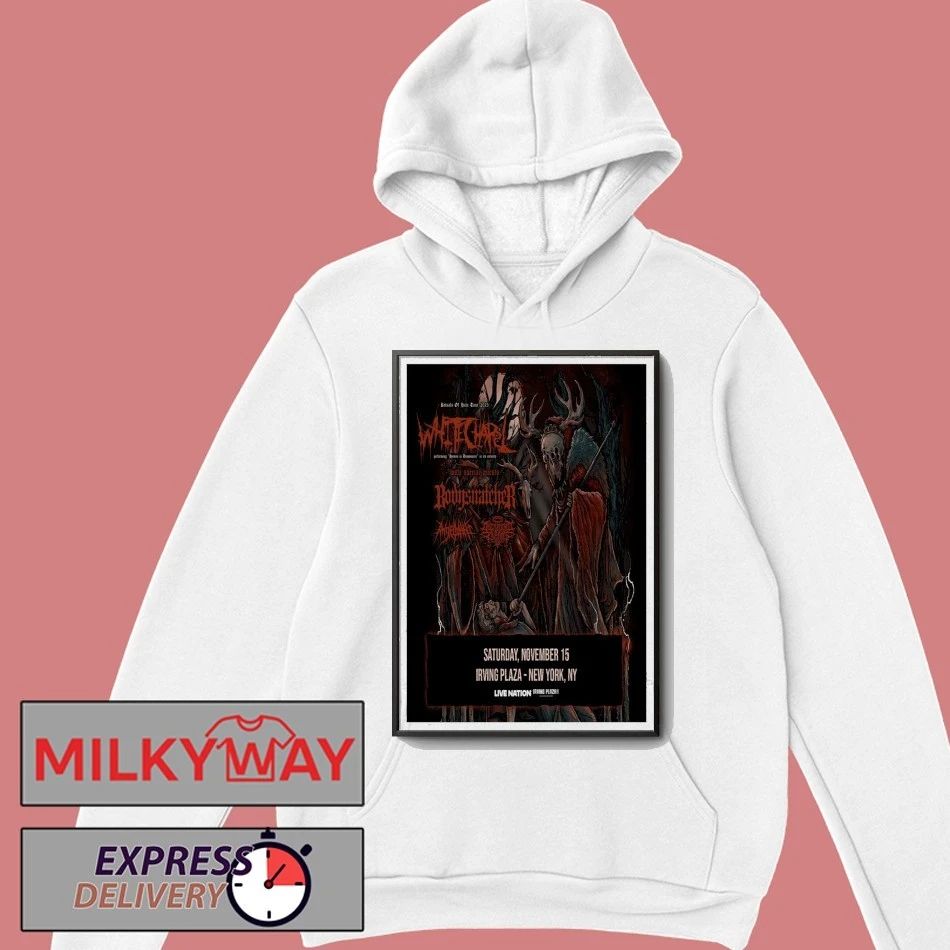 Whitechapel Fall Tour 2025 New York, NY Poster shirt