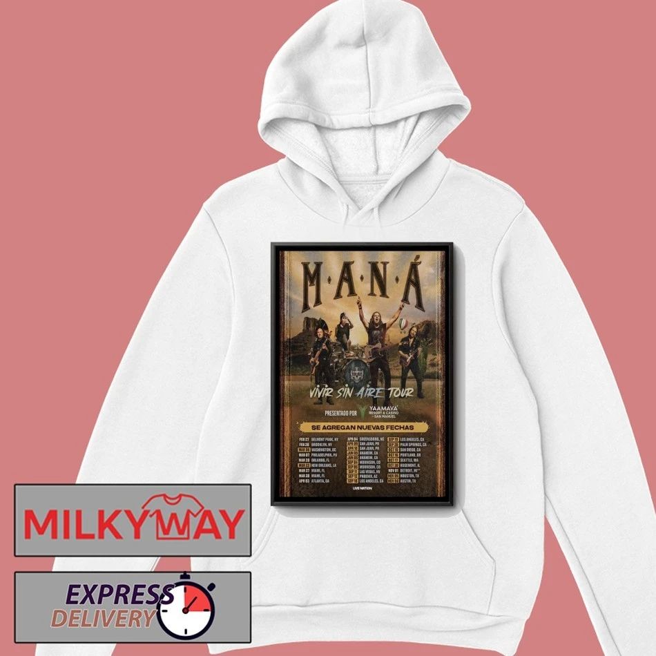 Maná Vivir Sin Aire 2026 Shows Poster shirt