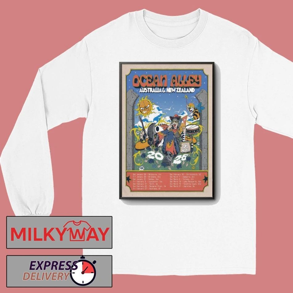 Ocean Alley AUS And NZ Tour 2026 Poster shirt