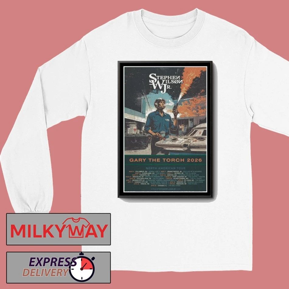 Stephen Wilson Jr Gary The Torch Tour 2026 Poster shirt