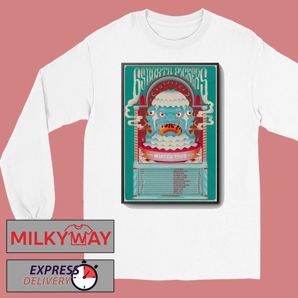 65 North Pickers Winter Tour 25 26 Poster shirt