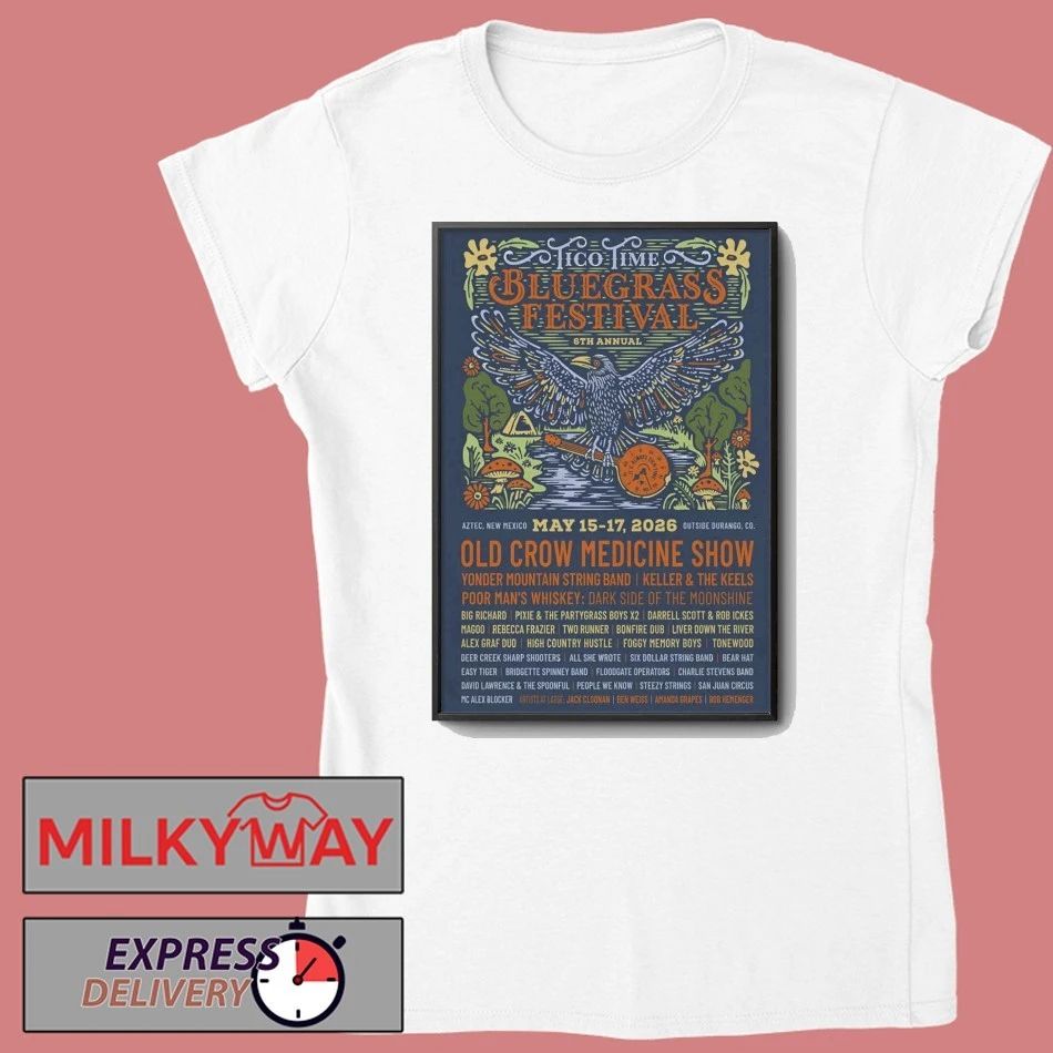 Tico Time Bluegrass Festival Outside Durango CO shirt