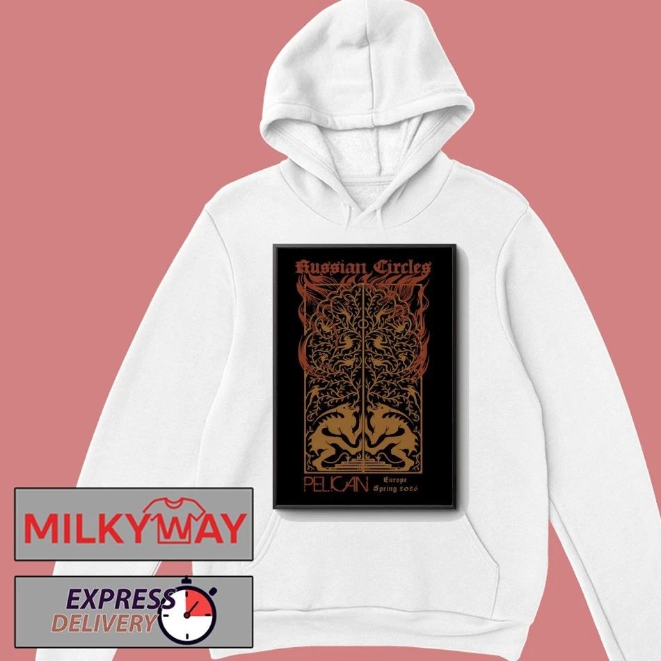 Russian Circles Europe Spring 2026 Tour Poster shirt