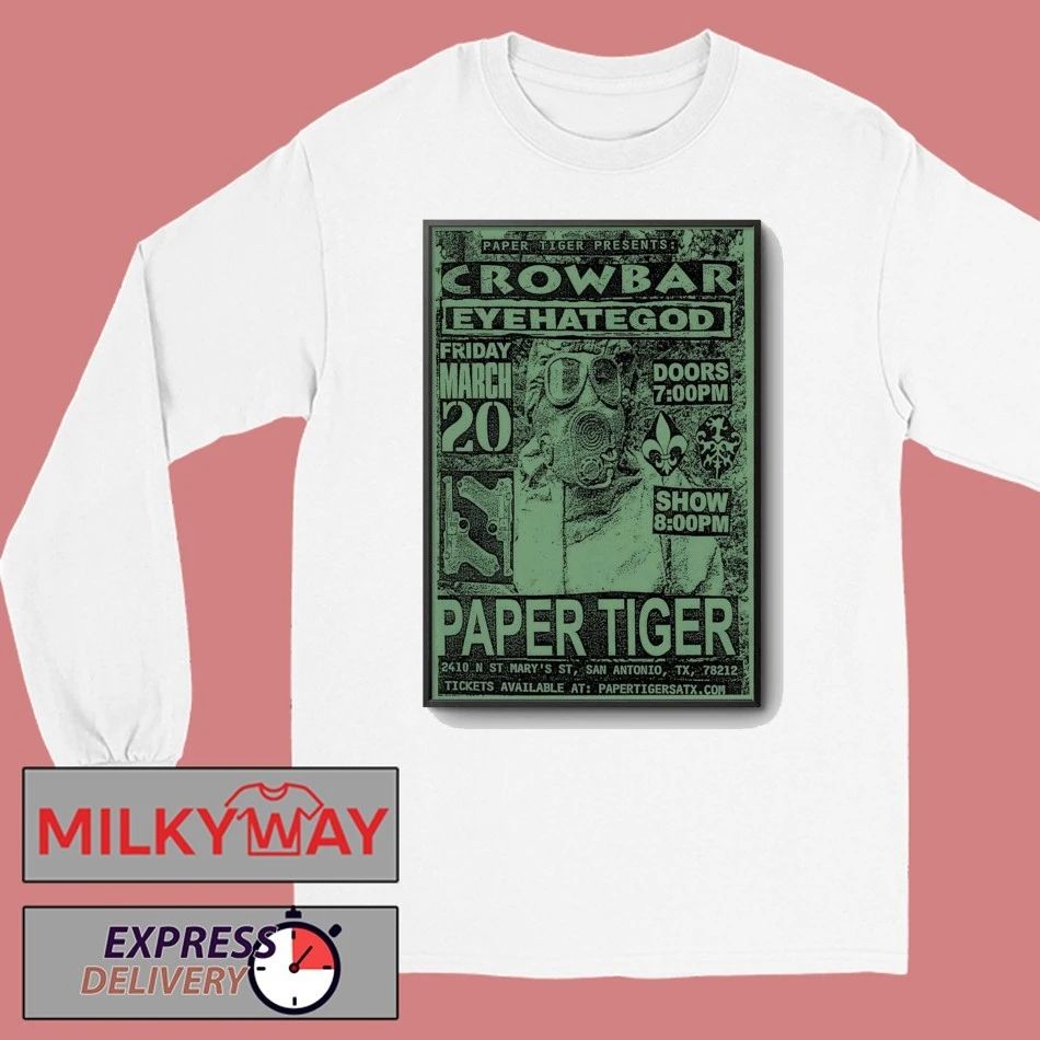 Crowbar Event San Antonio TX On Mar 20 2026 Poster shirt
