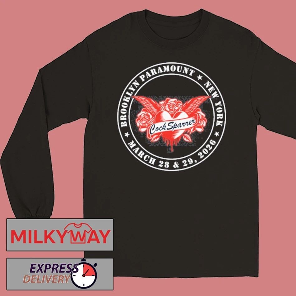 Cock Sparrer Concert Tour in Brooklyn, NY Mar 28 & 29 2026 shirt