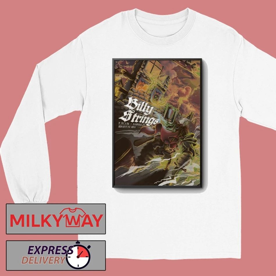 Billy Strings Nashville TN February 21 2026 Poster shirt
