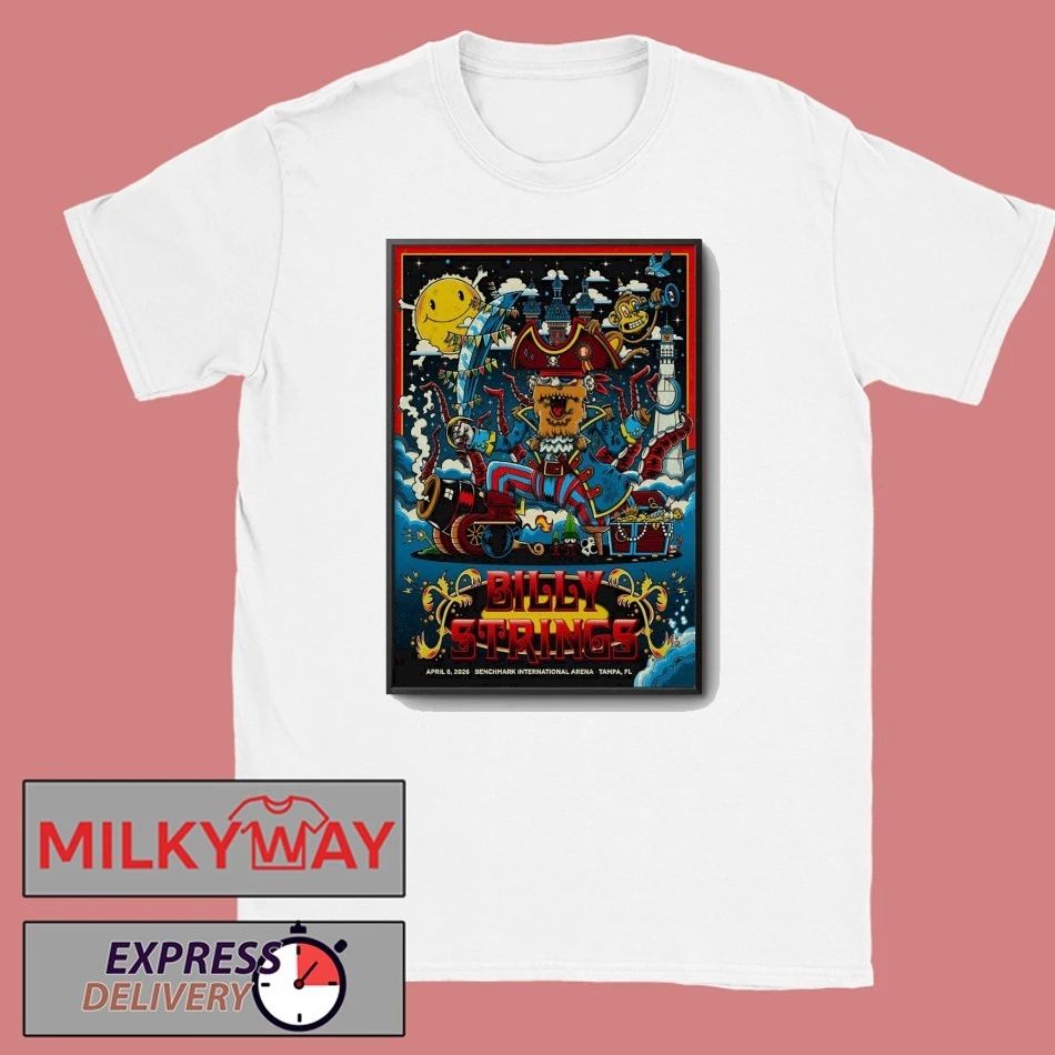 Billy Strings Apr 8 2026 Benchmark International Arena In Tampa FL Poster shirt