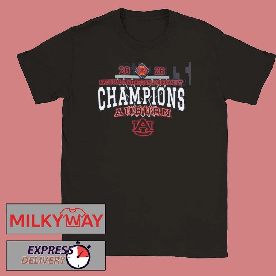 Auburn Tigers Men’s Basketball 2026 NIT Champions Locker Room T-Shirt