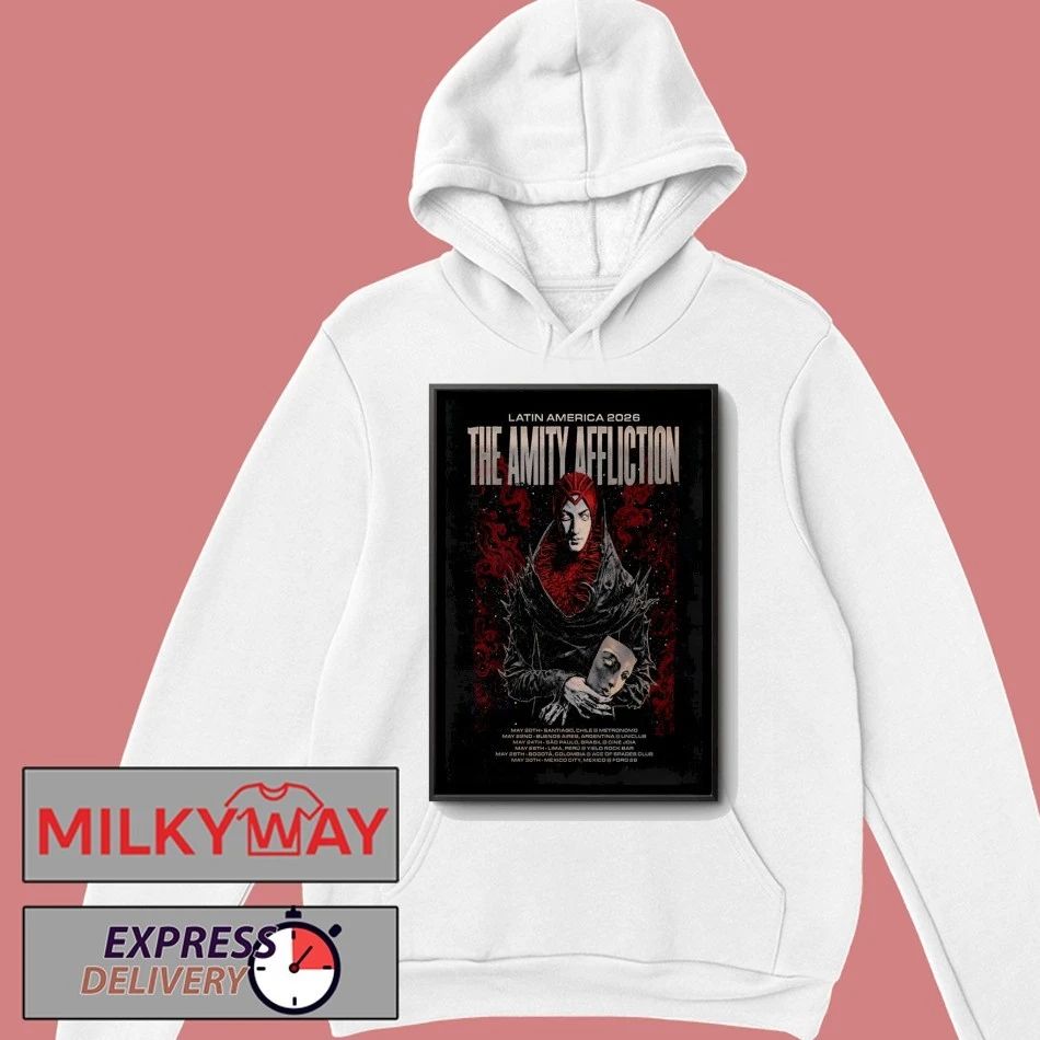 The Amity Affliction 2026 Latin America Tour Poster shirt