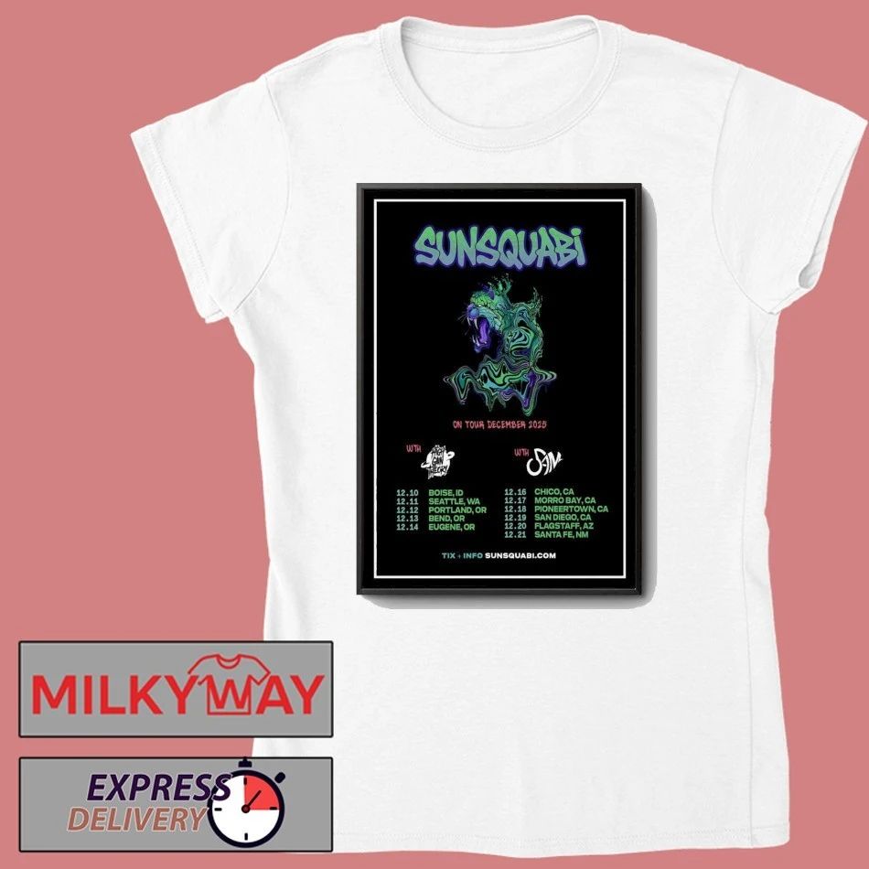 SunSquabi On Tour December 2025 Poster shirt