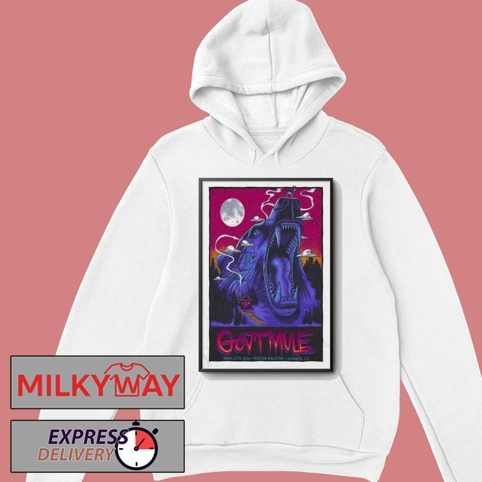 Gov’t Mule At Mission Ballroom In Denver CO On Mar 27 2026 Poster shirt