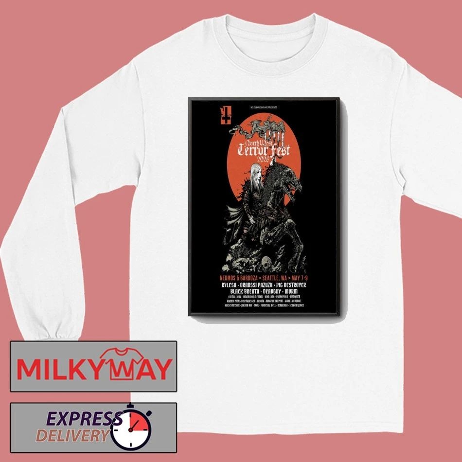Northwest Terror Fest Event Seattle On May 7-9 2026 Poster shirt
