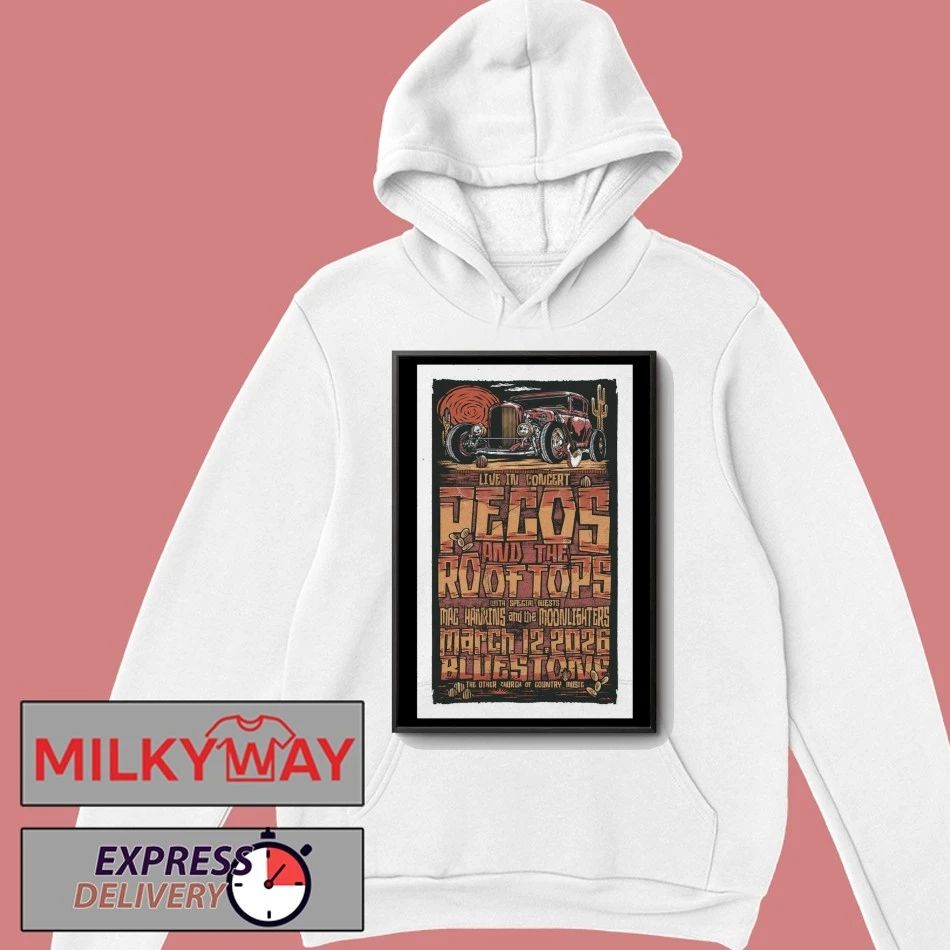 Pecos And The Rooftops March 12 2026 In Columbus OH Poster shirt