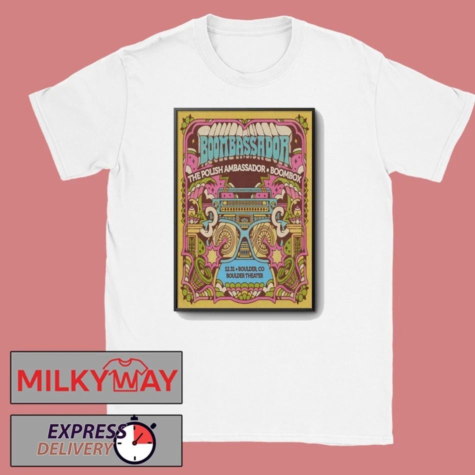 The Polish Ambassador And BoomBox 12.31.2025 Boulder CO Poster shirt