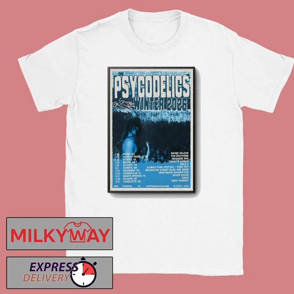 The Psycodelics Winter Tour 2026 Poster shirt