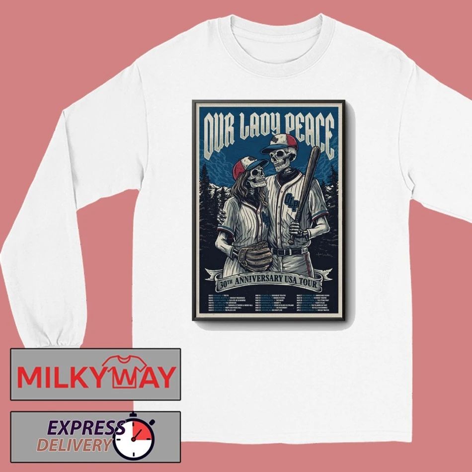 Our Lady Peace 30th Anniversary USA 2026 Tour Poster shirt
