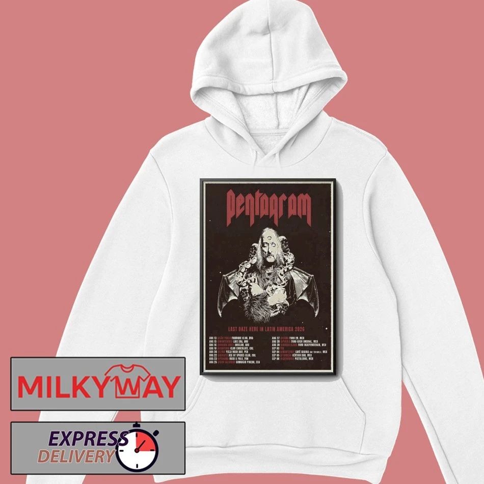 Pentagram Last Daze Here In Latin America 2026 Tour Poster shirt