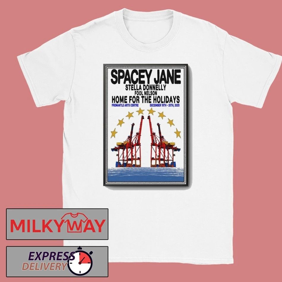 Spacey Jane shows at the Fremantle Arts Centre on December 19th and 20th 2025 Poster shirt