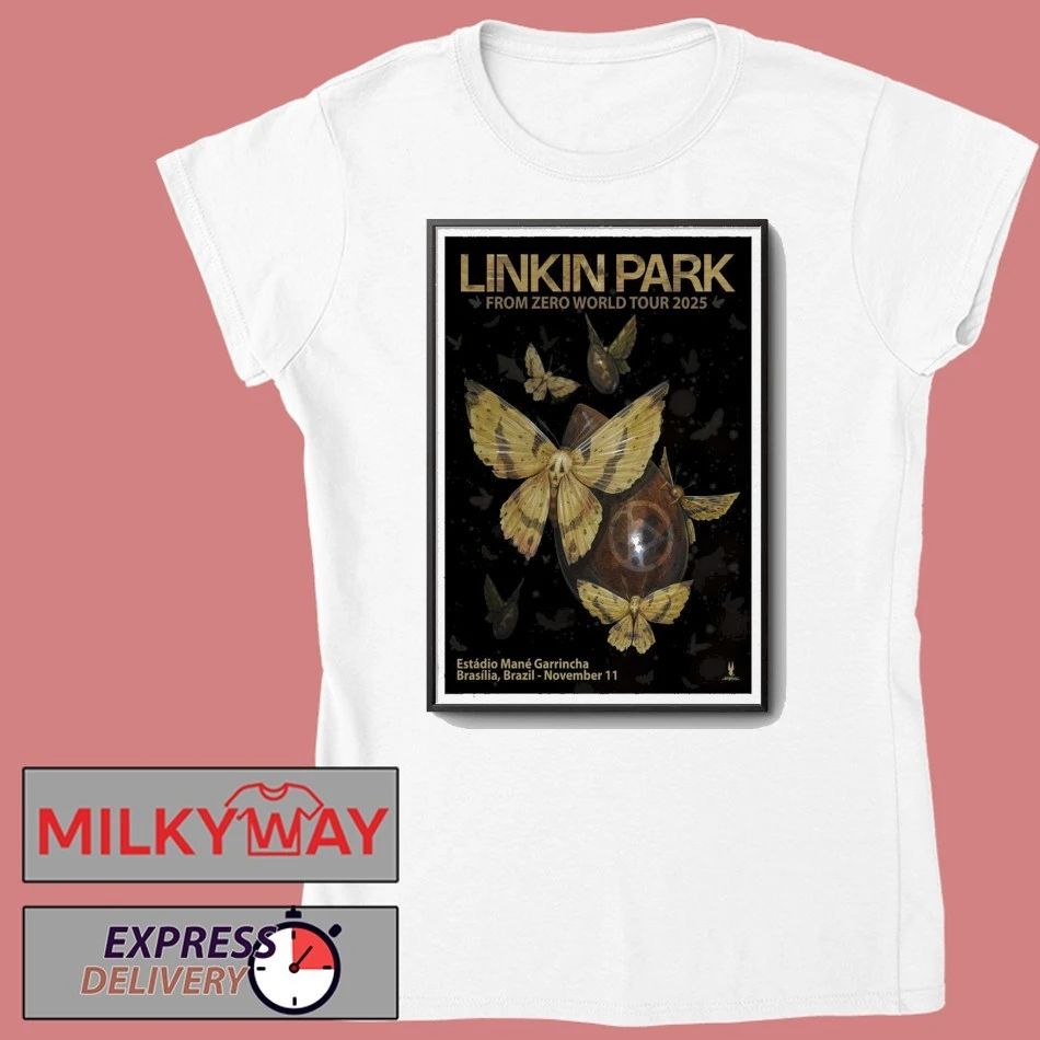 Linkin Park at Arena BRB Mané Garrincha Brasília, Brazil 11 Nov 2025 Poster shirt