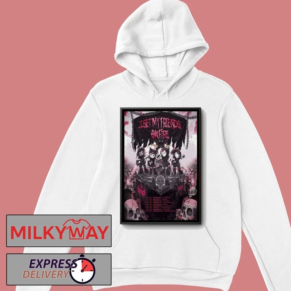 I Set My Friends On Fire Warped Tour 2026 Poster shirt