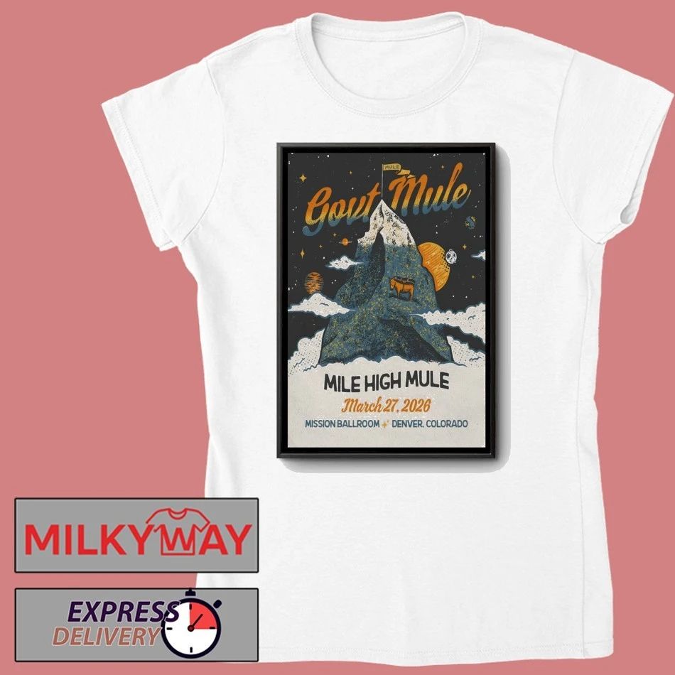 Gov’t Mule Tour Denver CO On Mar 27 2026 Poster shirt