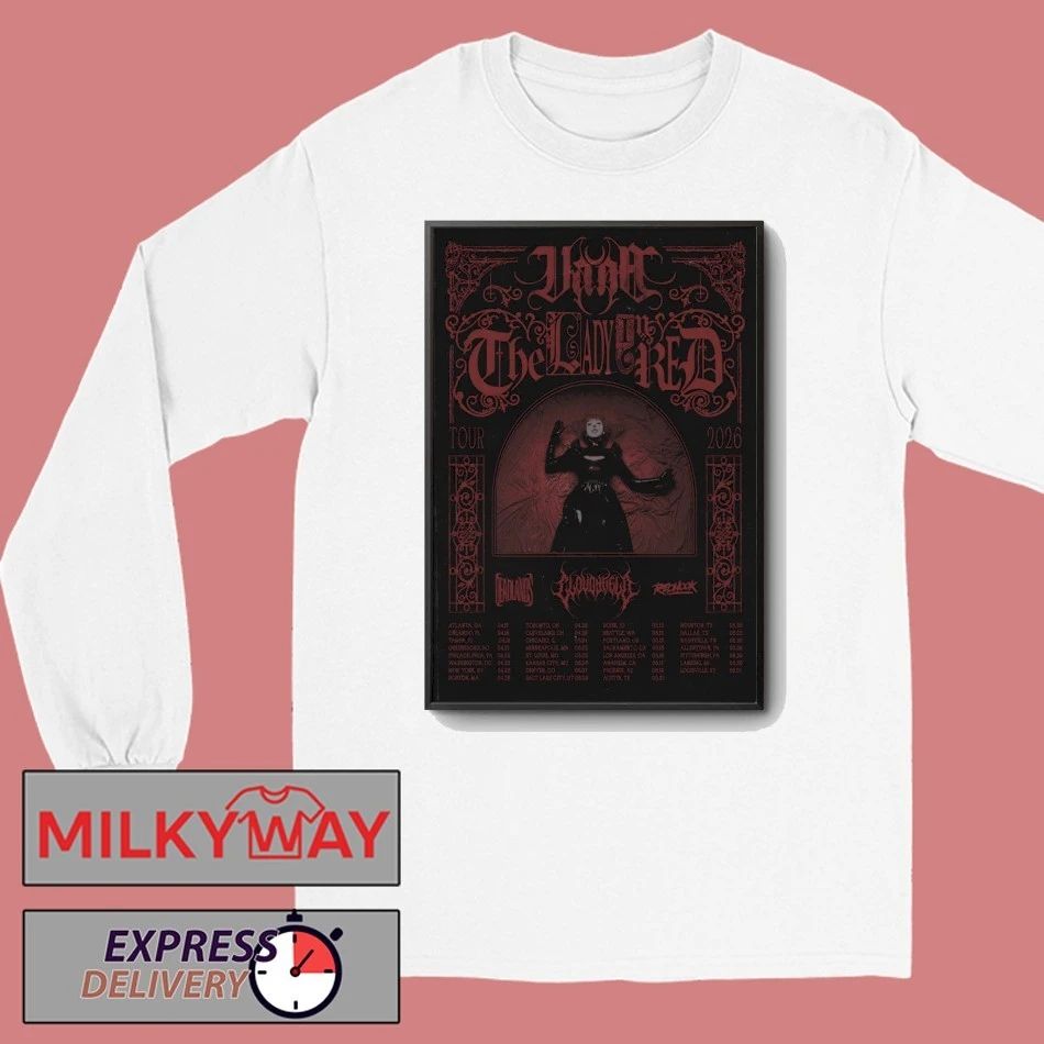 Vana The Lady In Red 2026 Shows Poster shirt