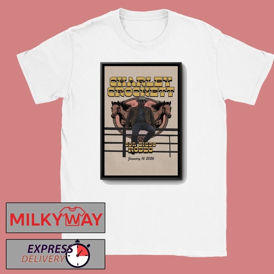 Charley Crockett Jan 16 2026 Petco Park San Diego CA Poster shirt