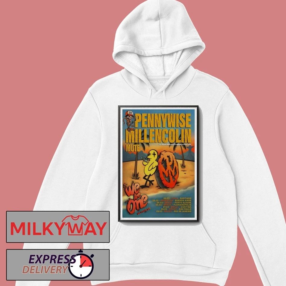 Pennywise Millencolin Co-Headlining SA Tour 26 Poster shirt