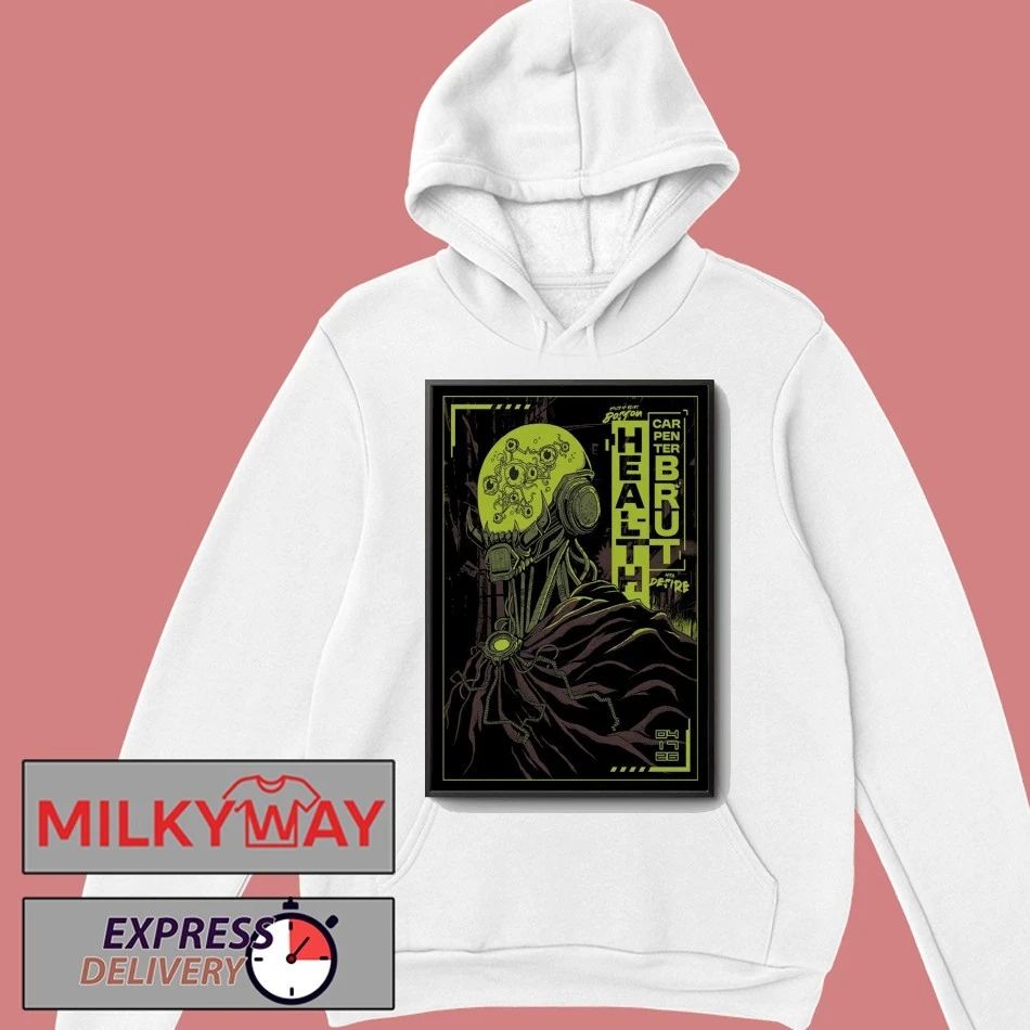HEALTH and Carpenter Brut House of Blues Boston, MA April 17, 2026 Poster shirt
