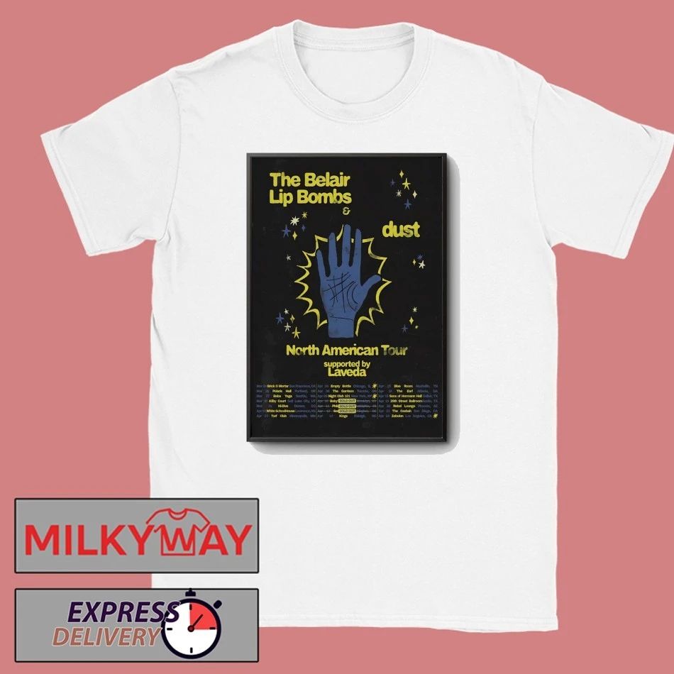 The Belair Lip Bombs Tour North American 2026 Poster shirt