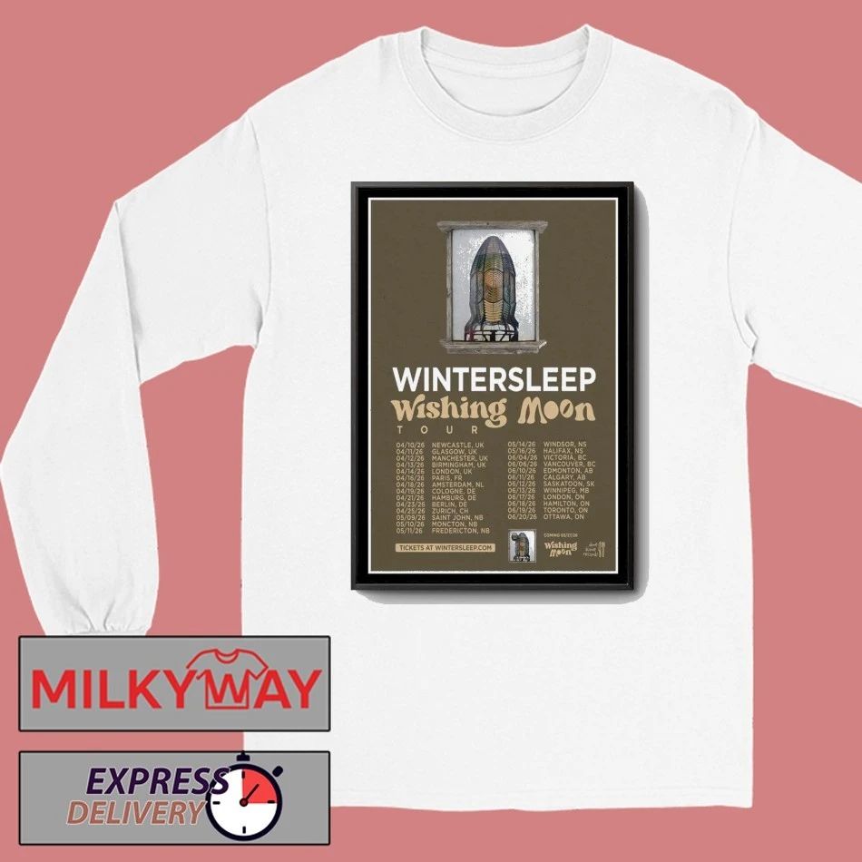 Wintersleep Wishing Moon Tour 2026 Poster shirt