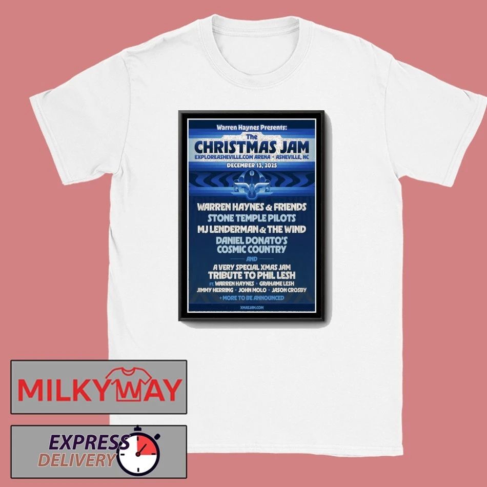 The Christmas Jam Asheville, North Carolina Dec 13 2025 Poster shirt