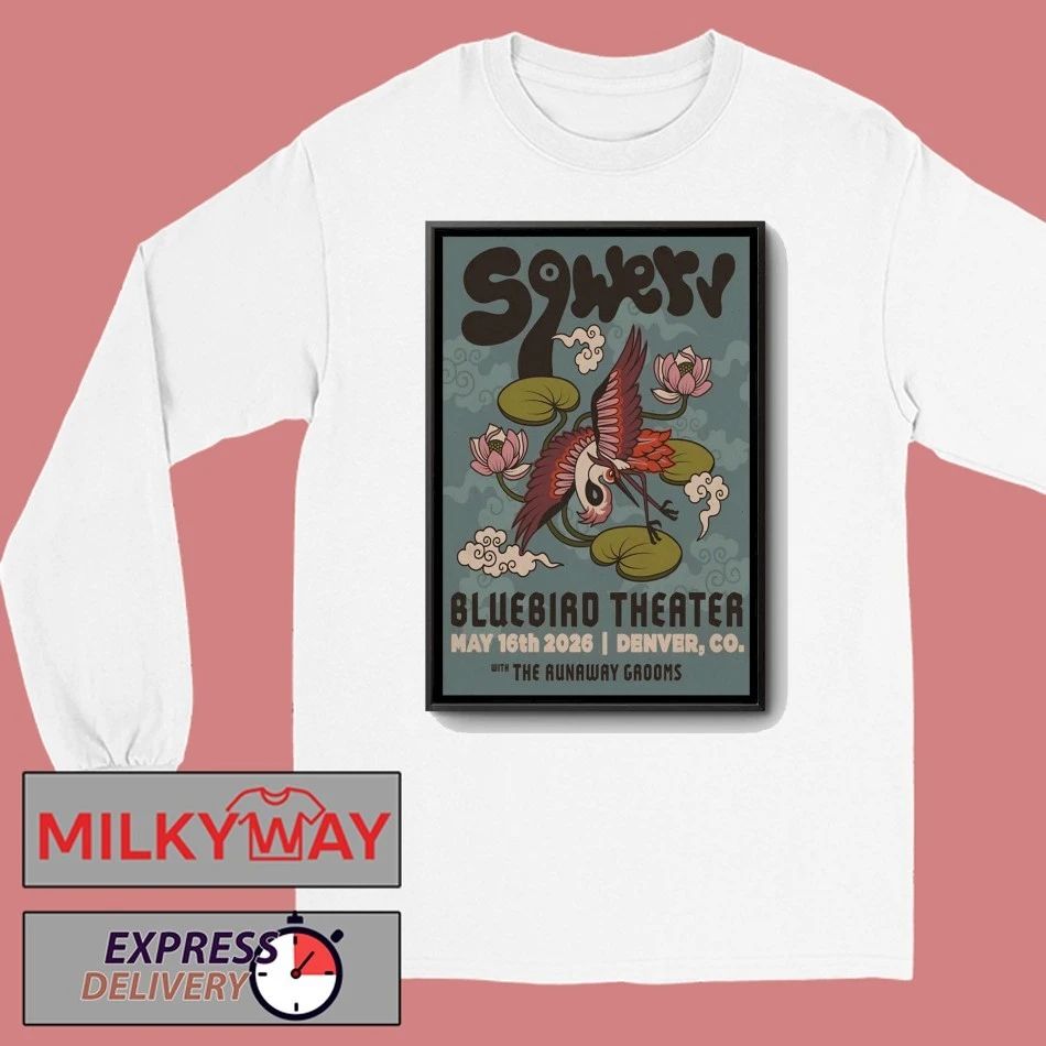 Sqwerv May 16 2026 Bluebird Theater in Denver CO Poster shirt