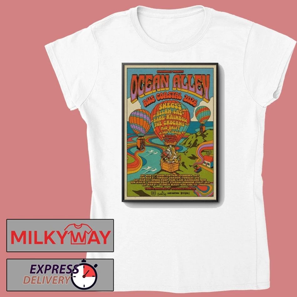 OCEAN ALLEY Tour Mar 2026 Summer Poster shirt