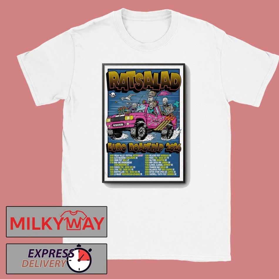 Ratsalad Euro Roadtrip 2026 Shows Poster shirt