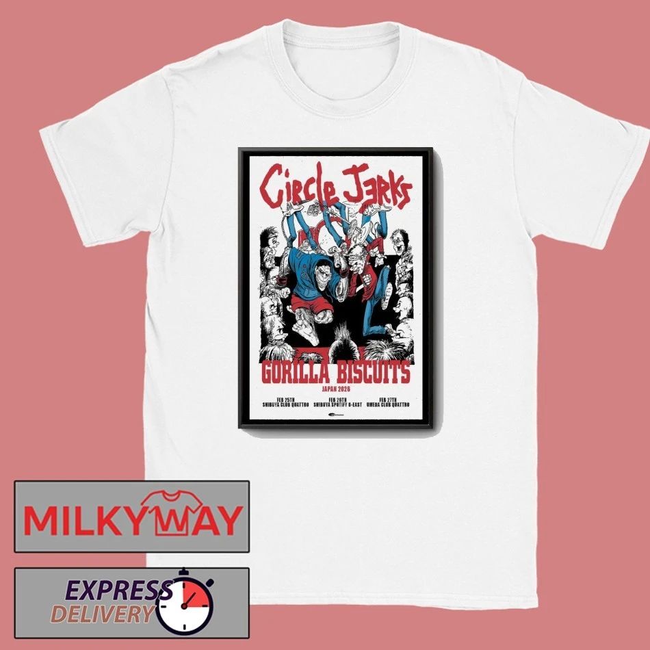 Circle Jerks Japan 2026 Poster shirt