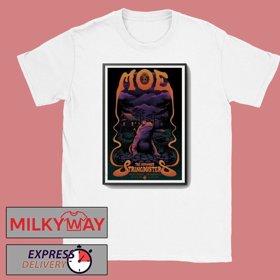 Poster The Joy Theater in New Orleans, LA Moe Band Tour 2025 shirt