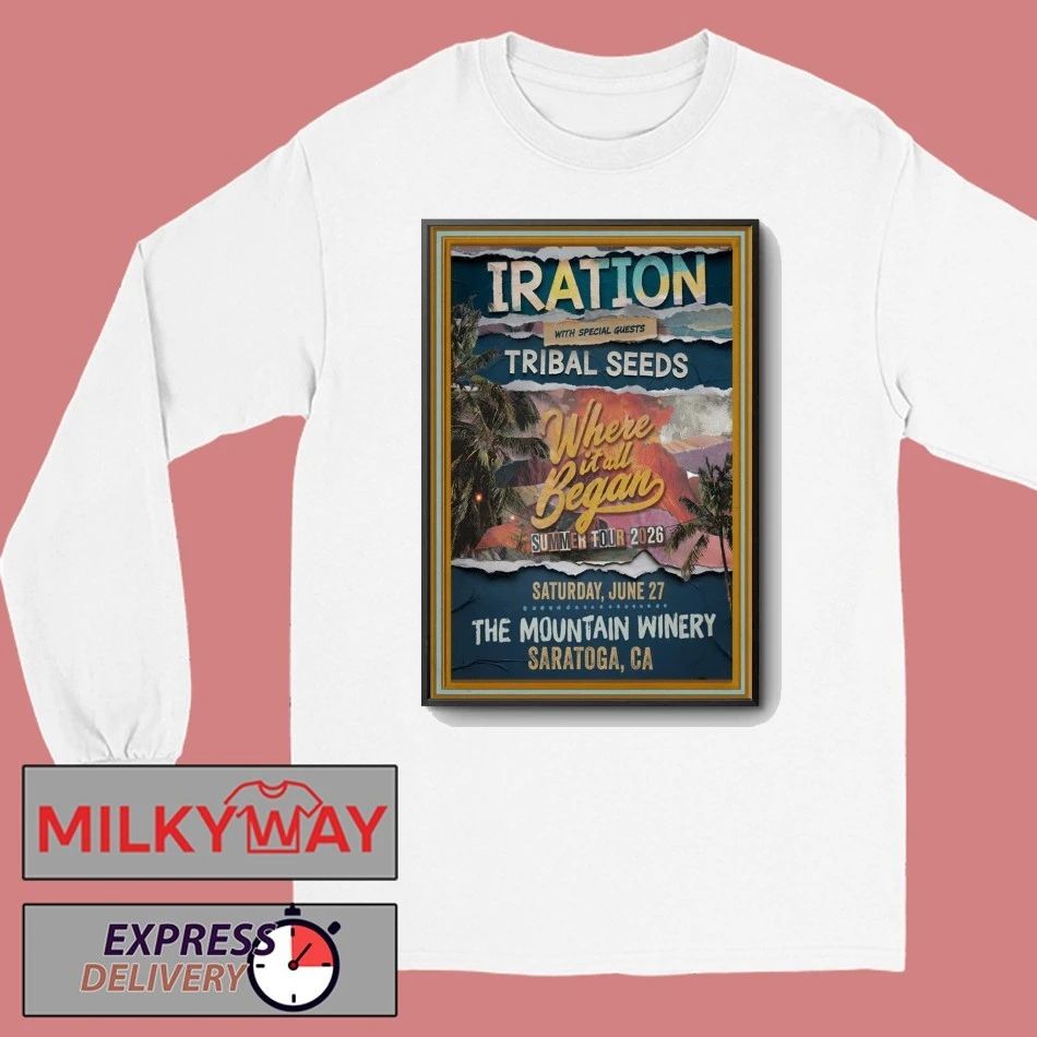 Iration Mountain Winery Saratoga CA Jun 27 2026 Poster shirt
